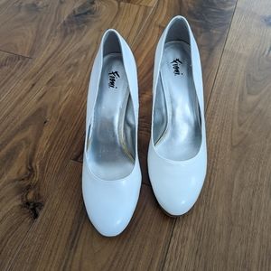White Fioni Heels